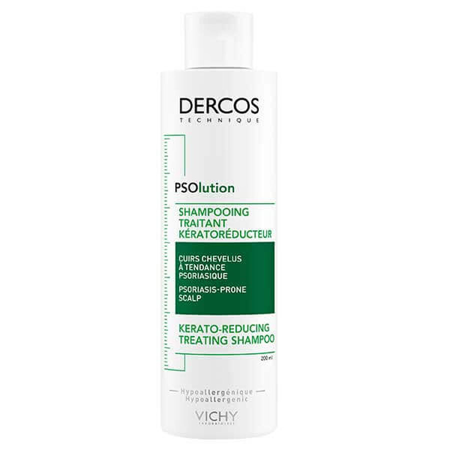 Vichy Dercos PSOlution, keratolytic shampoo for hair, 200 ml