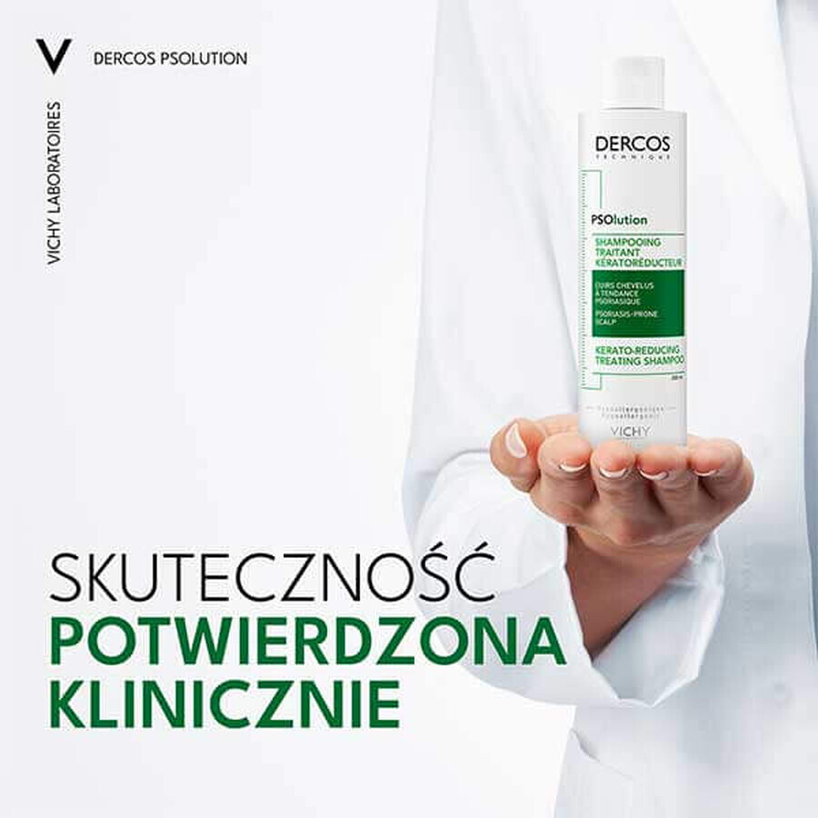 Vichy Dercos PSOlution, keratolytic shampoo for hair, 200 ml