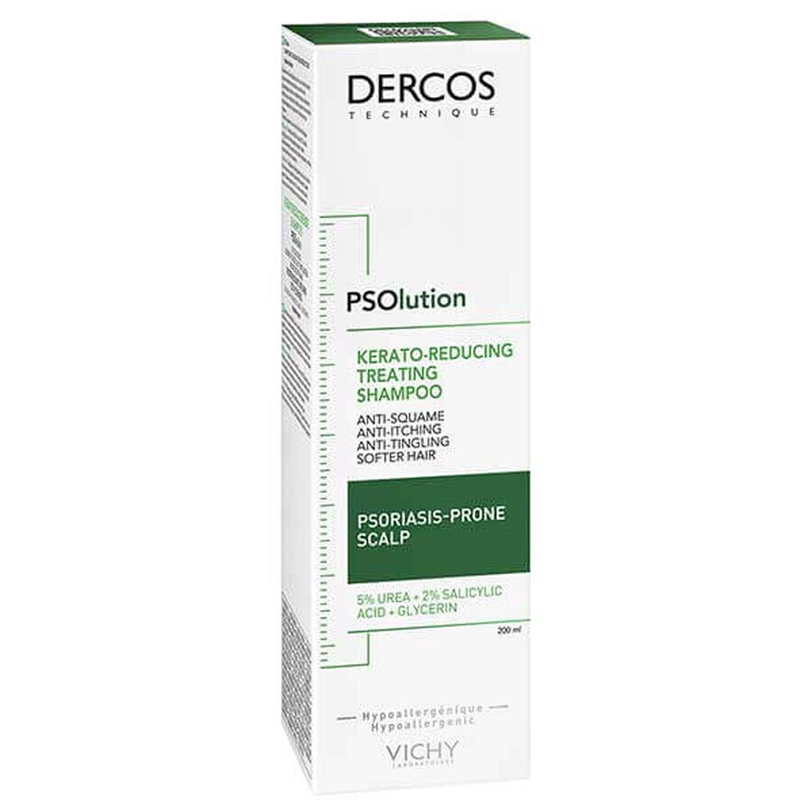 Vichy Dercos PSOlution, keratolytic shampoo for hair, 200 ml