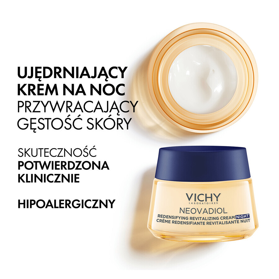 Vichy Neovadiol Peri-Menopausia, crema de noche reafirmante para restaurar la densidad, 50 ml