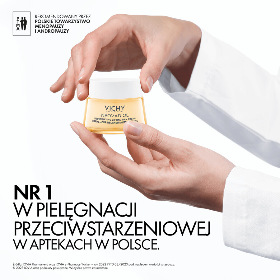 Vichy Neovadiol Peri-Menopausa, crema giorno rassodante per ripristinare la densità, pelle normale e mista, 50 ml