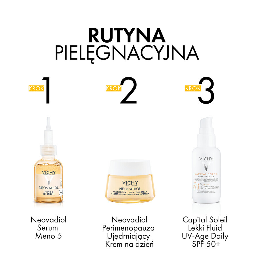 Vichy Neovadiol Peri-Menopausa, crema giorno rassodante per ridare densità alla pelle secca, 50 ml