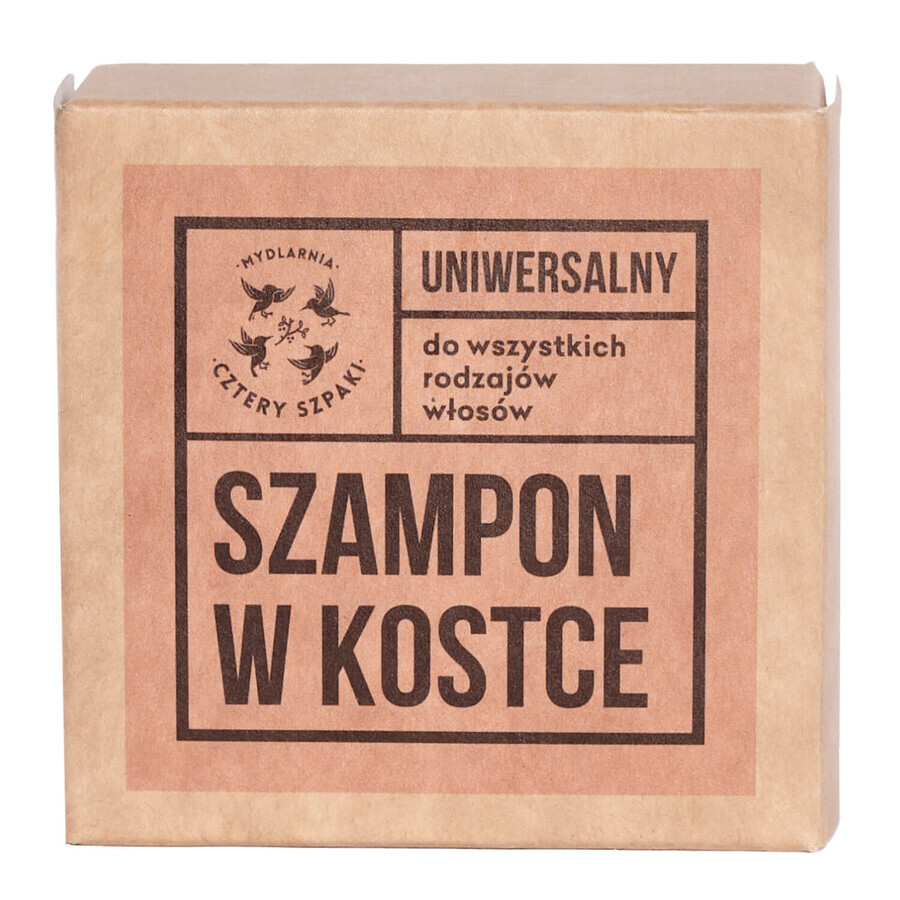 Cztery Szpaki, universal shampoo cube for hair, 75 g