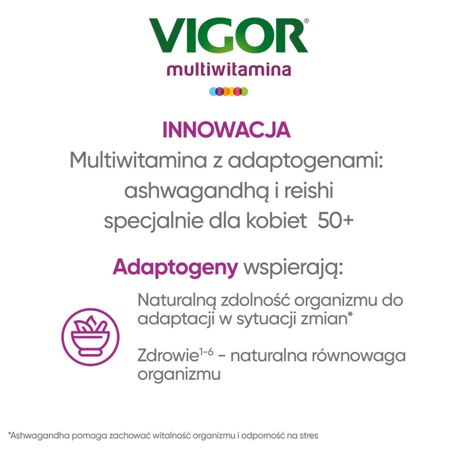 Vigor Multivitamínico Ona 50+, 60 comprimidos