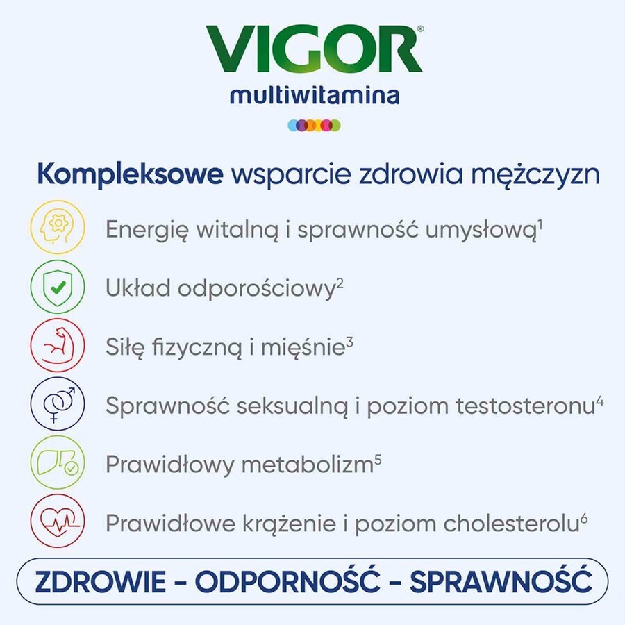 Vigor Multivitamin On 50+, 60 Tabletten