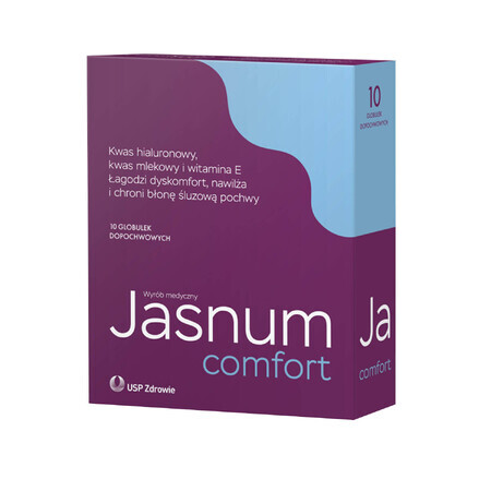 Jasnum Comfort, globuli vaginali, 10 unità