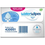 WaterWipes Bio, salviette umidificate, acqua, dalla nascita, 9 x 60 pz.