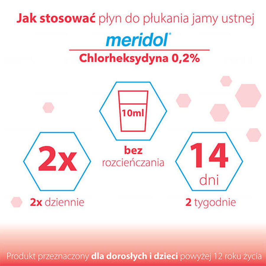 Meridol Clorexidina 0,2%, collutorio, senza alcool, 300 ml