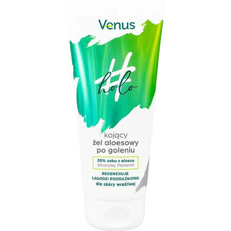 Venus Holo, gel lenitivo all'aloe vera dopo la rasatura, pelle sensibile, 200 ml