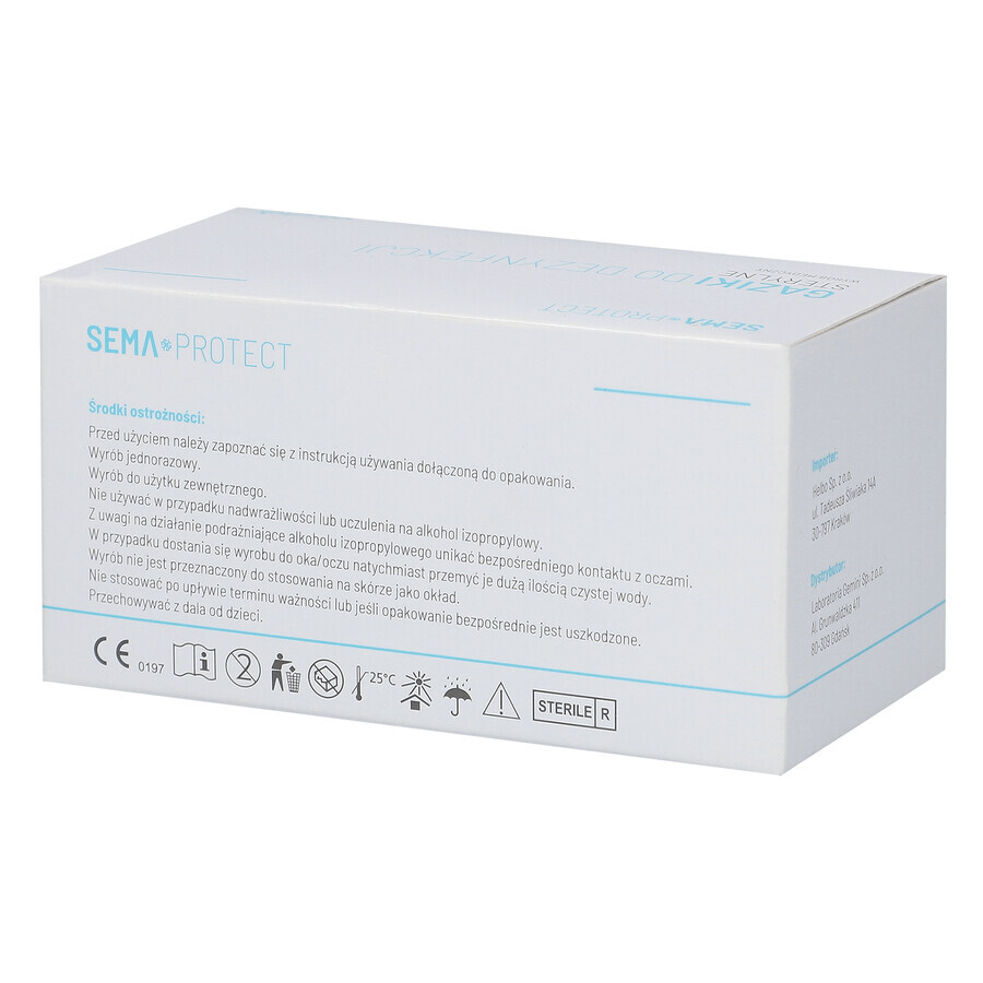 SEMA Protect, tamponi disinfettanti, 100 pz.