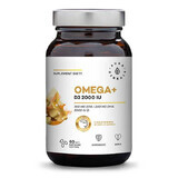 Aura Herbals Omega + Vitamina D3 2000 UI, 60 capsule 