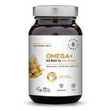 Aura Herbals Omega + Vitamina D3 800 UI per bambini, 60 capsule twist-off