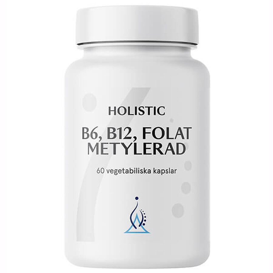 Holistic B6, B12, Folato Metylerad, 60 capsule