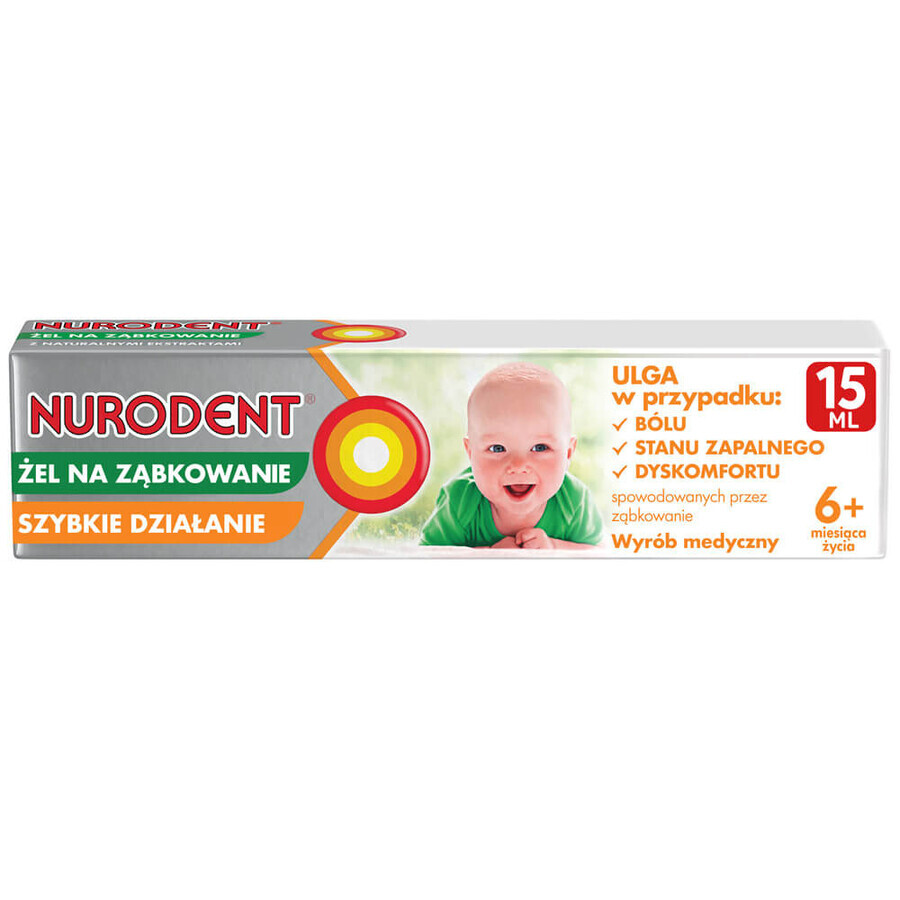 Nurodent, gel per dentizione, 15 ml