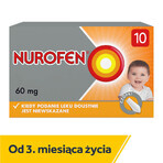 Nurofen for children 60 mg, suppositories, 10 pieces