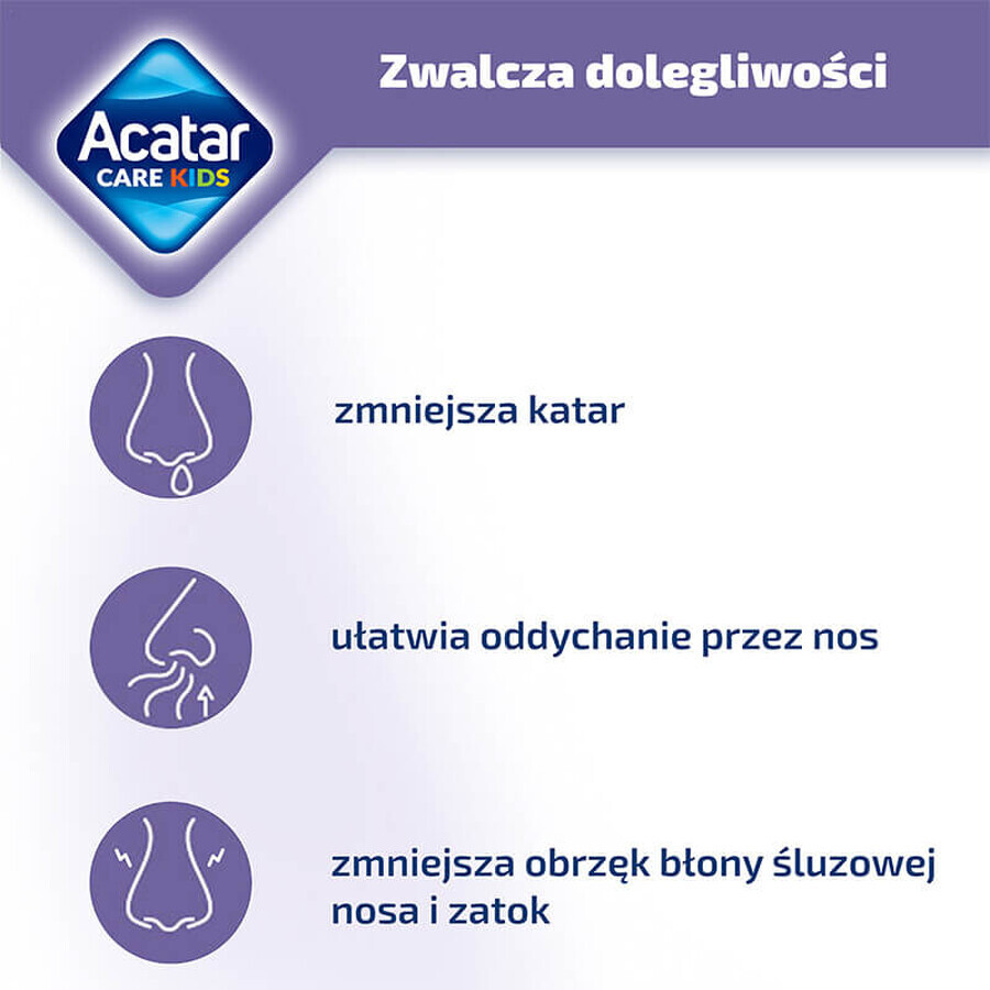 Acatar Care Kids 0,25 mg/ml, spray nasal para niños de 1 a 6 años, solución, 15 ml