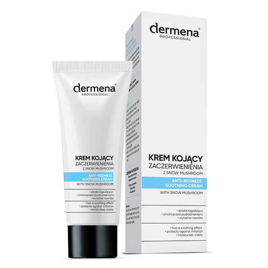 Dermena Professional, Rötungslindernde Creme mit Schneepilz, alle Hauttypen, 50 ml 