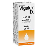 Vigalex D3, vitamina D 400 UI, gocce, 20 ml