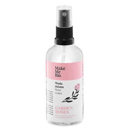 Make Me Bio Garden Roses, eau de rose, flacon en verre avec vaporisateur, 100 ml