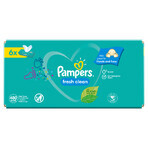 Pampers Fresh Clean, salviette umidificate, 6 x 80 pz.