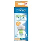 Dr Brown's Options+ Wide Neck Anti-Colic Baby Bottle with Teat Level 1 0-3 Months 150ml