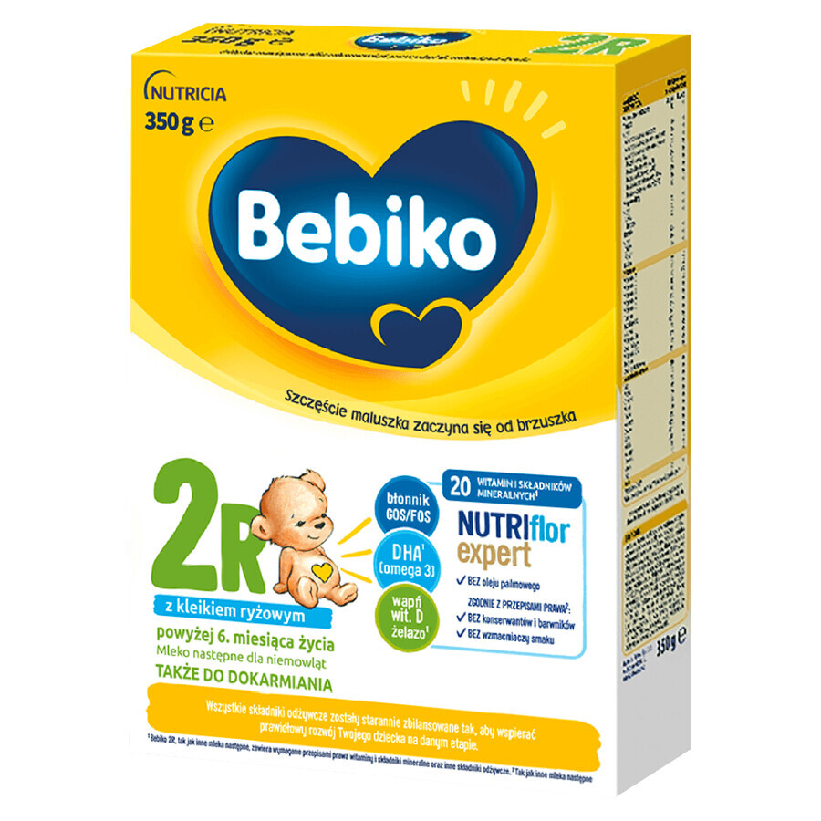 Bebiko 2R Nutriflor Expert, rijstpap opvolgmelk, vanaf 6 maanden, 350 g