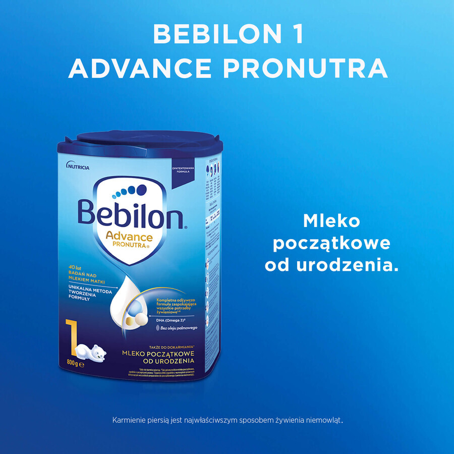 Bebilon Advance Pronutra 1, latte per lattanti, dalla nascita, 800 g