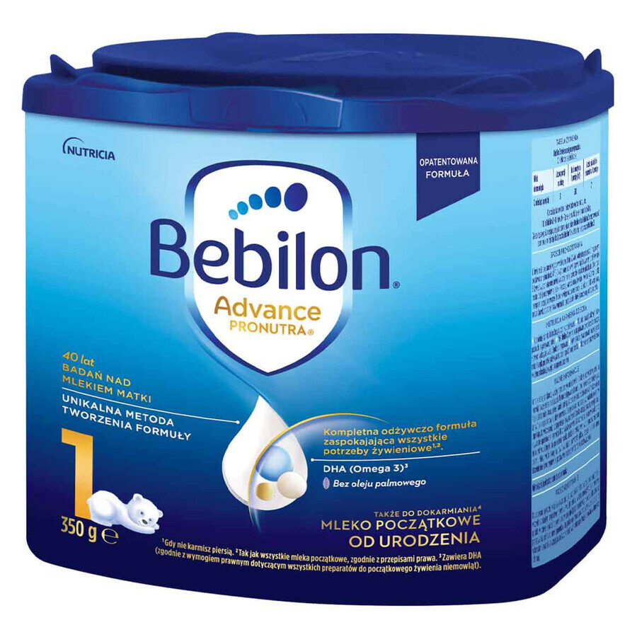 Bebilon Advance Pronutra 1, milk for infants, from birth, 350 g