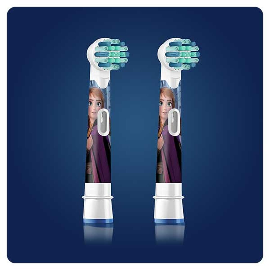 Oral-B Kids Stages Power, punte per spazzolino elettrico, Frozen EB10s-2, oltre 3 anni, ultra morbide, 2 pezzi