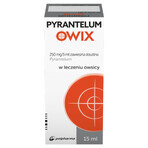 Pyrantelum OWIX, 250 mg/ 5ml, orale suspensie, 15 ml