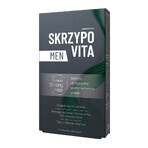 Skrzypovita, set da uomo, 30 compresse rivestite con film + Pro Men, shampoo anti-caduta dei capelli, 200 ml + più borsa per il trucco