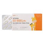 SEMA Lab Vitamin D 1000 IU for children from 1 year and adults, 90 twist-off capsules