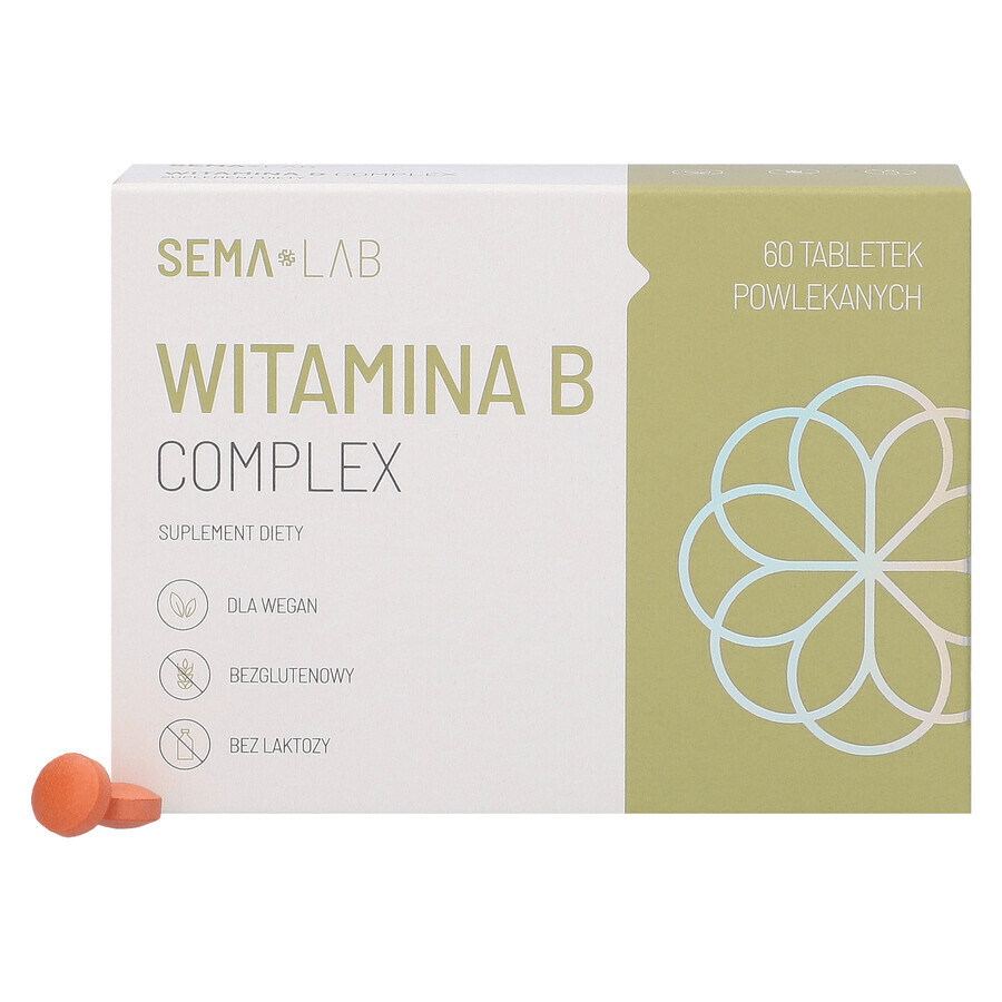 SEMA Lab Complesso vitaminico B, 60 compresse rivestite con film