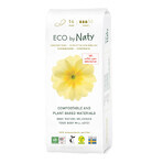 Eco By Naty, assorbenti igienici ecologici, compostabili, normali, 14 pz.