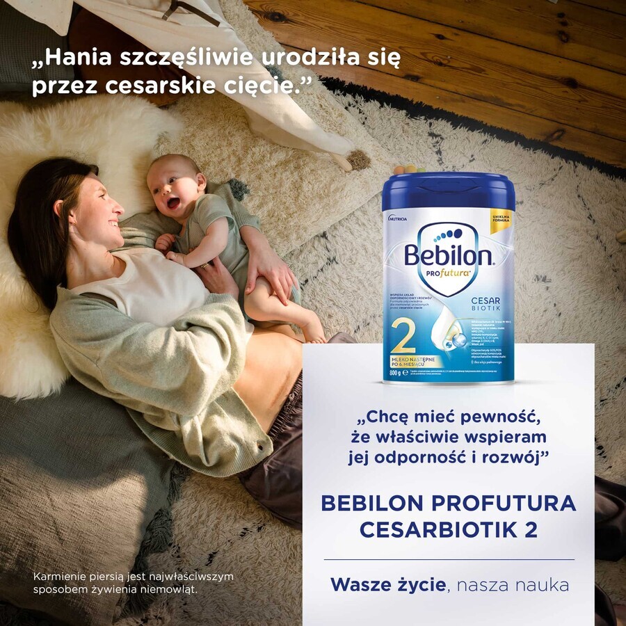 Bebilon Profutura CesarBiotik 2, follow-on milk, after 6 months, 800 g