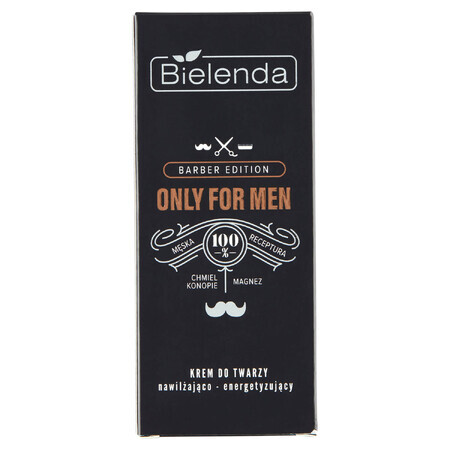 Bielenda Only For Men Barber Edition, hydraterende en vitaliserende crème, 50 ml