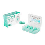 Haspro, tappi per orecchie sagomati, menta, 12 pezzi