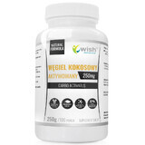 Wish Carbone di cocco attivato 250 mg, polvere, 250 g