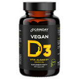 Grinday Vegan D3, vitamina D3 vegana 2000 UI, 60 capsule