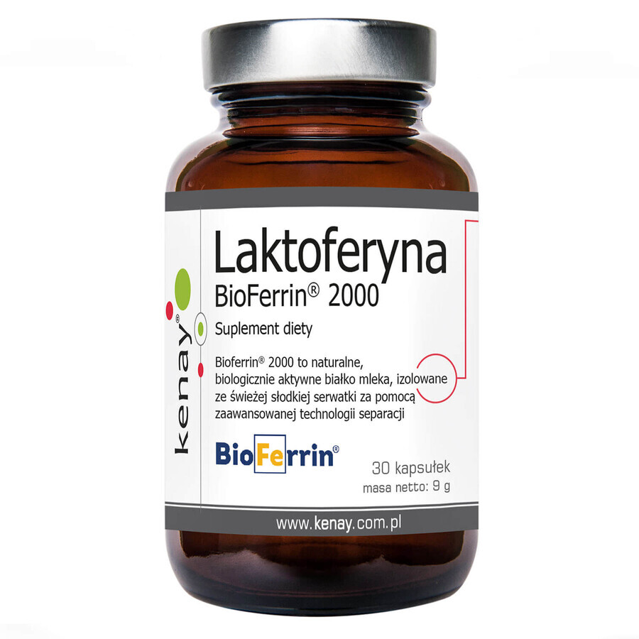 Kenay Lactoferrine BioFerrine 2000, 30 gélules