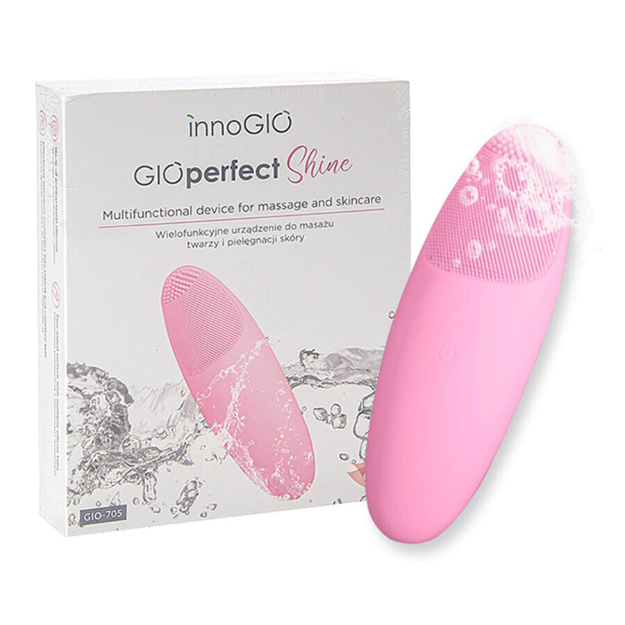 InnoGIO GIOperfect Shine, aparato multifunción de masaje facial y cuidado de la piel, GIO-705