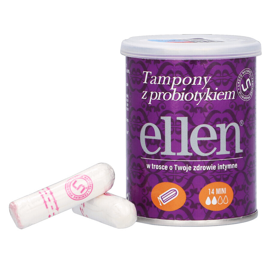 Ellen, assorbenti probiotici, mini, 14 pezzi