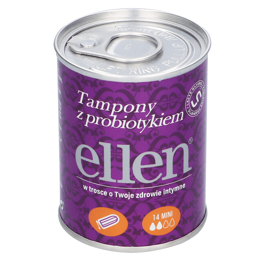 Ellen, assorbenti probiotici, mini, 14 pezzi