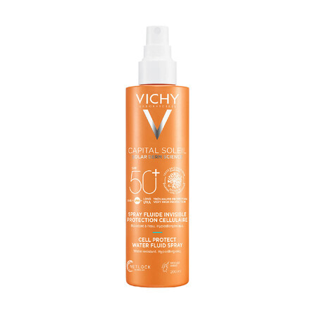 Vichy Capital Soleil Cell Protect, protective spray for face and body, SPF 50+, 200 ml