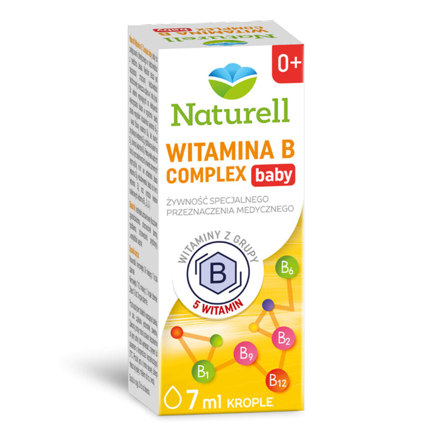 Naturell Vitamin B Complex Baby, gotas para niños desde el nacimiento, 7 ml