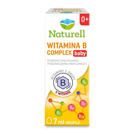 Naturell Vitamin B Complex Baby, gotas para niños desde el nacimiento, 7 ml