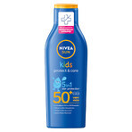 Nivea Sun Kids Protect &amp; Care 5in1, lozione solare protettiva per bambini, SPF 50+, 200 ml