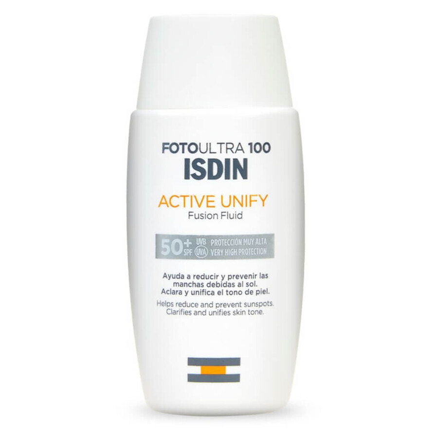 Isdin Fotoultra 100 Active Unify, fluid correcting imperfections, SPF 50+, 50 ml