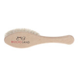 Bocioland, wooden hair brush, natural goat hair, ellipse, 1 pc