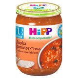 Zuppa HiPP Bio, pomodoro con riso e tacchino, dopo 12 mesi, 250 g